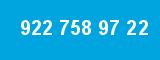 922 758 97 22 922 758 97 22